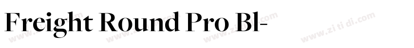 Freight Round Pro Bl字体转换